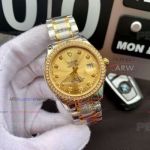 Perfect Replica Tudor All Gold Diamond Bezel Jubilee Band 40mm Watch 8215 Automatic Movement